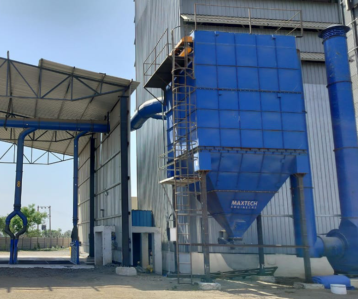 Dust Collection System installed at a Grain Processing Company