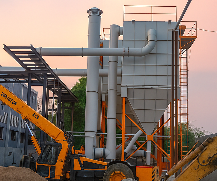 Dust Collection System installed at a Plywood Manufacturing Company